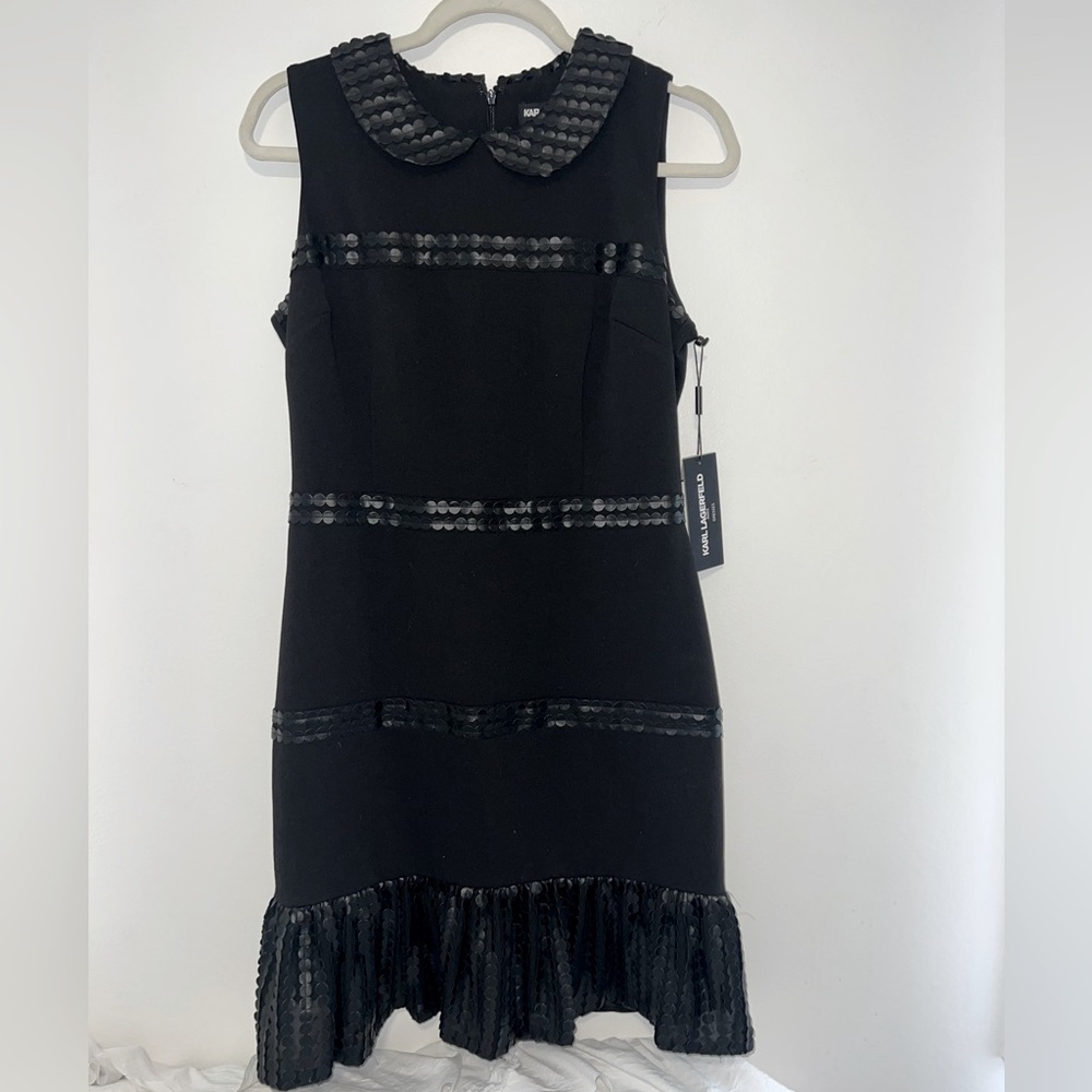 Karl Lagerfeld Black Sleeveless Dress - Picture 13 of 15